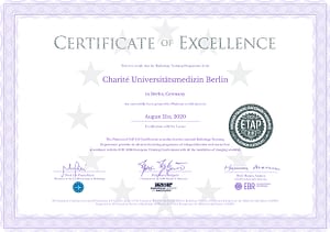 Charité Unimed Berlin-ETAP_Platinum Certificate of Excellence